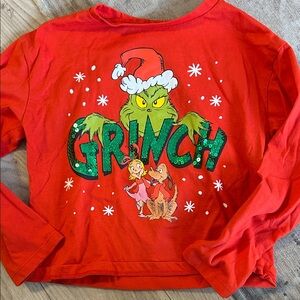 Grinch Dr. Seuss Christmas shirt for girls 5/6 NWOT